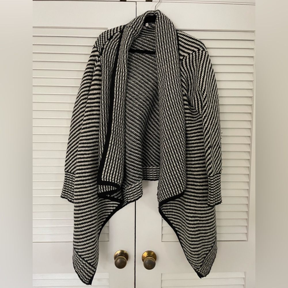 Joie "Mathisa" Open Front Wool & Cashmere Cardigan Size L